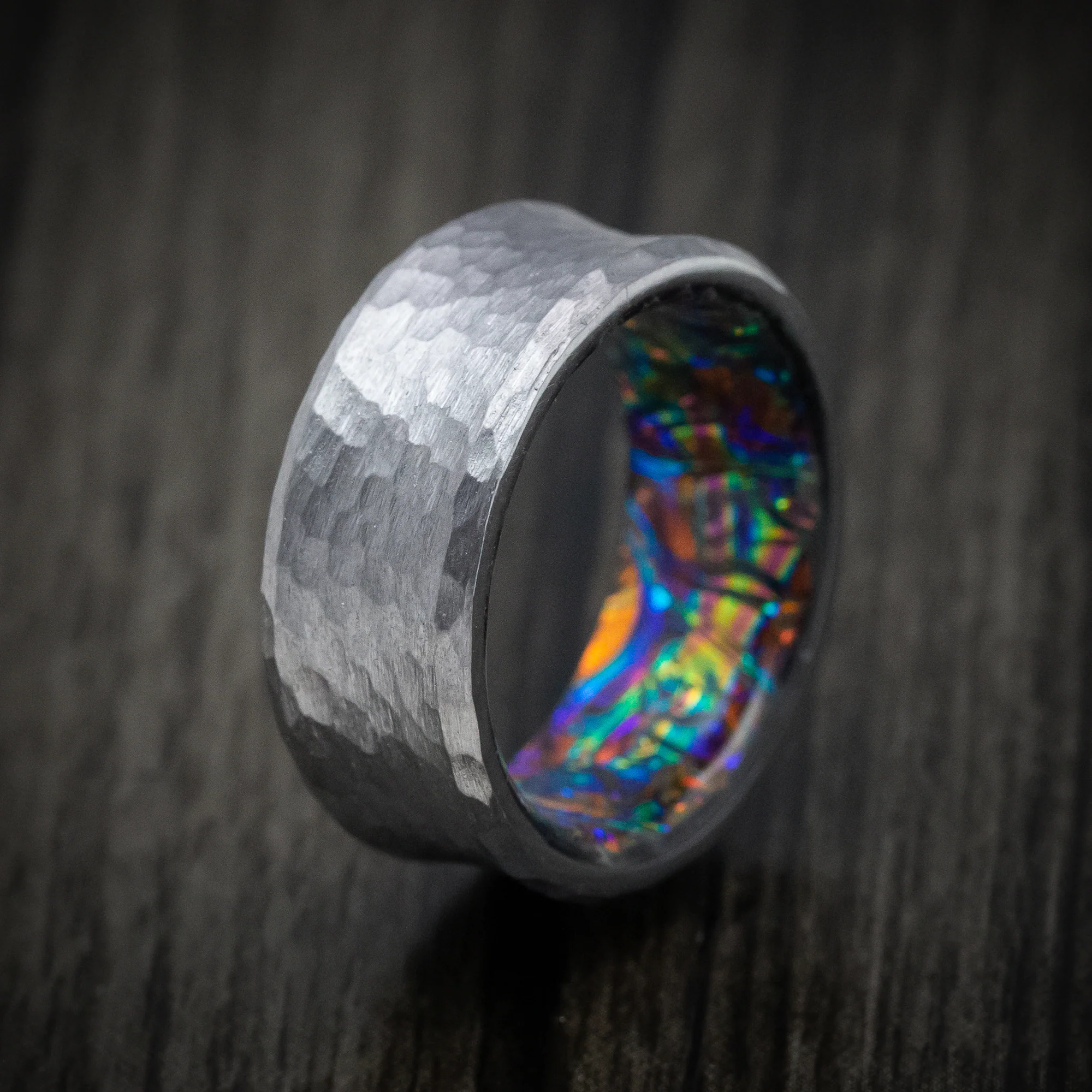 Tantalum and Dichrolam Sleeve Men's Ring Custom Made Band - Image 4