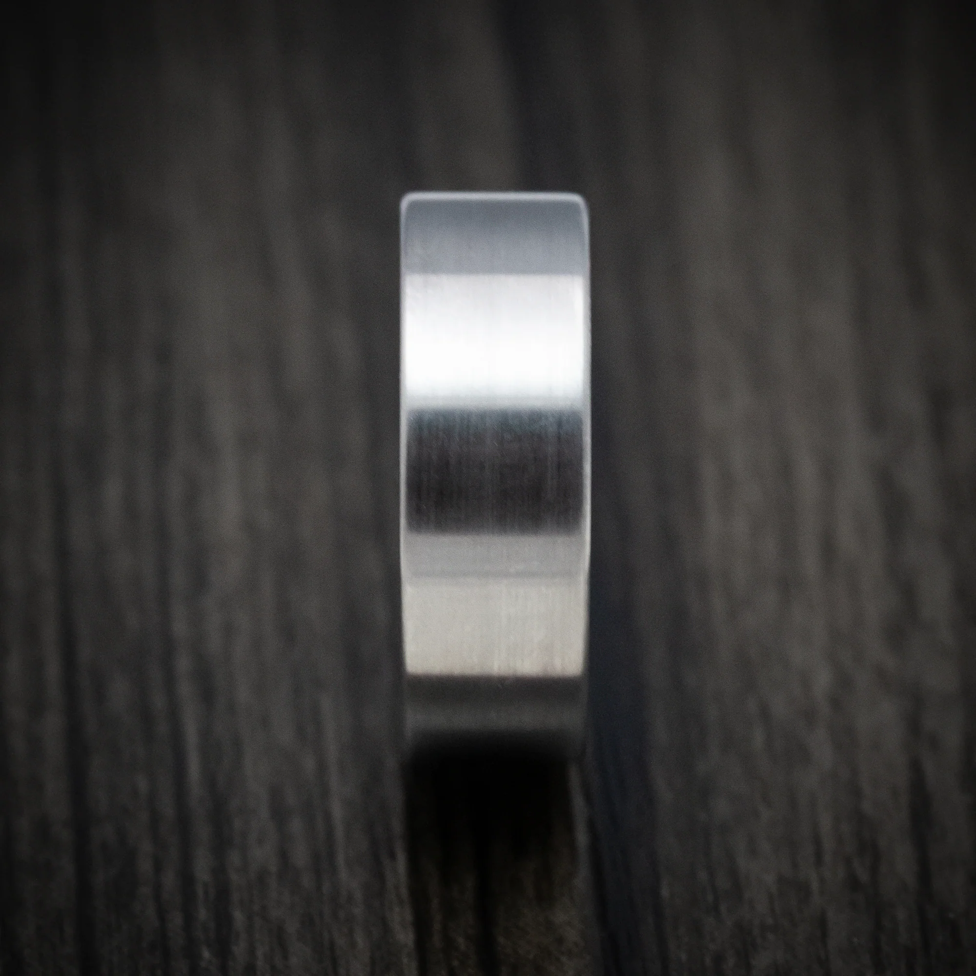 Titanium and Dichrolam Sleeve Men's Ring Custom Made Band - Image 4