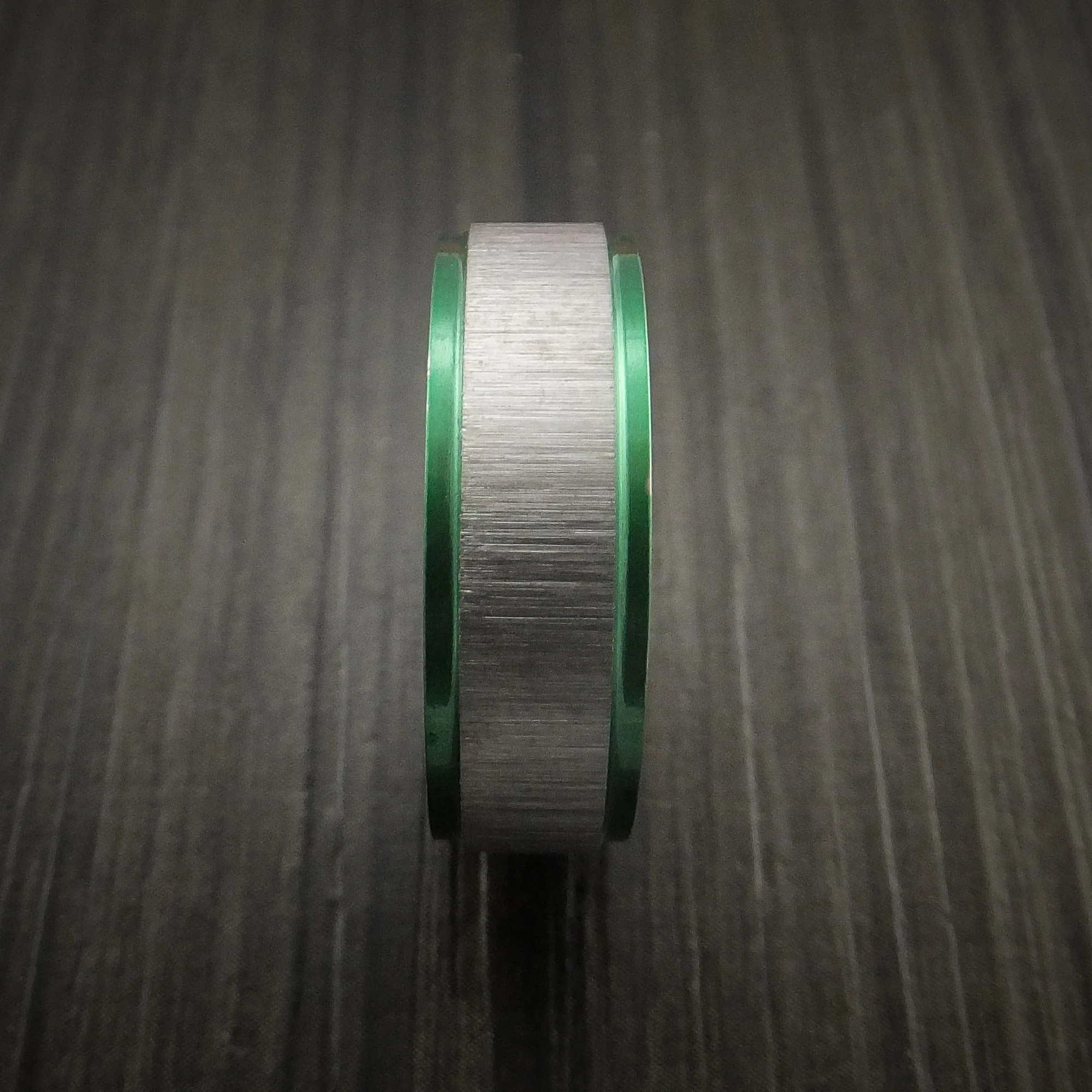 Titanium Anodized Edge Men's Ring Custom Made - Image 4
